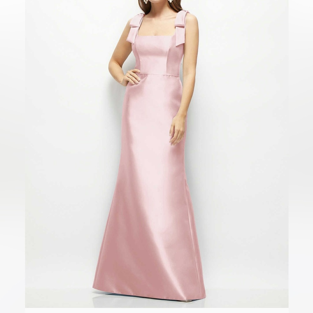 Dessy Pink Bridesmaid Dress